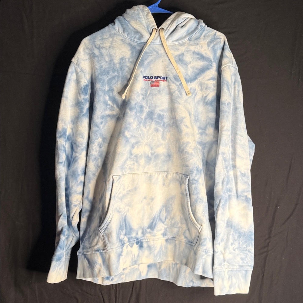 Polo by Ralph Lauren Light Blue Tie-Dye Hoodie